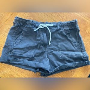 Size 18 American eagle shorts- dark grey color high waisted, stretchy fit